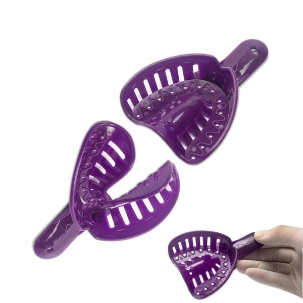 Implant Impression Tray Pedo Adult Abs Teeth Orthodontic Tray Dental Colorful Plastic Impression Trays