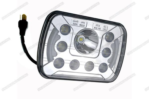 7 Inch High Low Beam LED Headlights , Easy Install HID Headlight Replacement