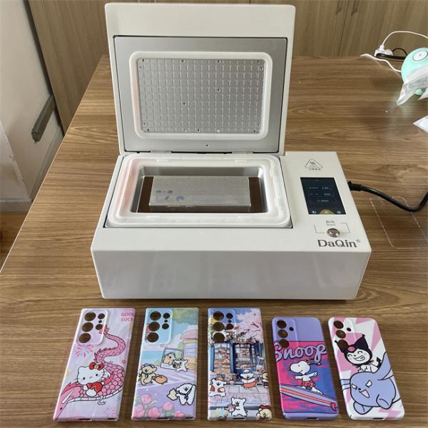 LED Touch Control Mini Cell Phone Case Printing Machine Custom UV Heat Press Transfer Printer For Iphone, Samsung, Huawei