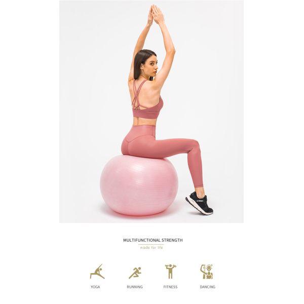 Logo On Straps Removable Private Label Women Yoga Sports Bras 210gsm