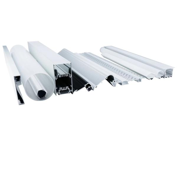 6063 Liga de Alumínio Tira de Led Canal de Luz Dissipador de Calor Superfície Perfil de Extrusão de Led