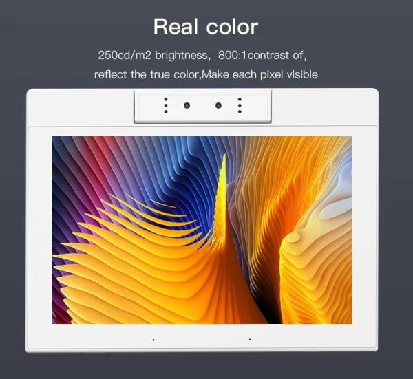デスクトップ10.1インチL字型AndroidタブレットPC WiFi NFCタッチスクリーン クアッドコア スマートオフィス セルフサービスキオスク ビジネス利用