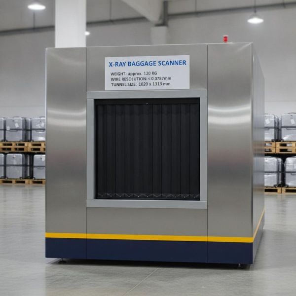 Approximately 120 Kg X Ray Baggage Scanner Offering Wire Resolution less than 0.0787mm Metal Wire and Tunnel Dimensions 1020 Mm 1313 Mm
