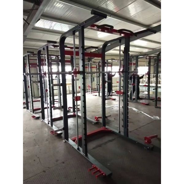 Commercial Fitness Strength Training Power Bench Press Machine Steel Half Squat Rack Mutli Function Station