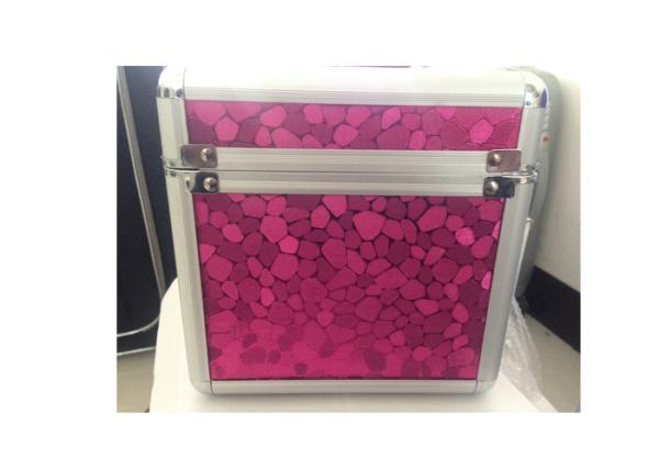 3 Pcs Set  Square Makeup Storage Bag Case Aluminum Framed With Lock