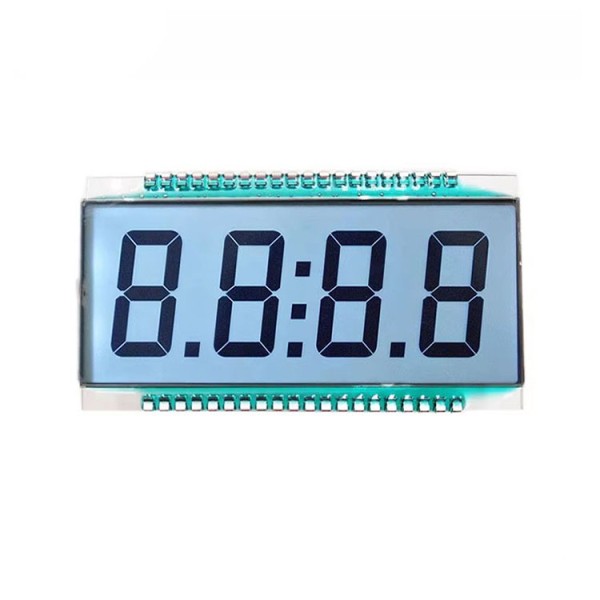 TN Customized 4 Digit 7 Segment Monochrome LCD Display   Fuel Dispenser Screen