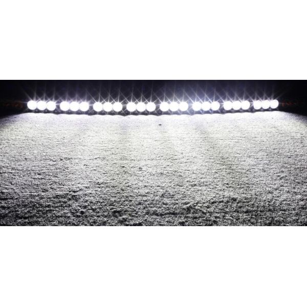 IP67 300w Amber White Curved Light Bar / 27000lm 54 Inch Single Row LED Light Bar
