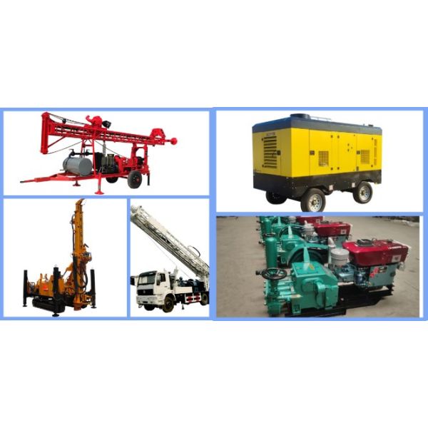 330м Кроллер Пневматический вращающийся Водосборный буровой агрегат воздушный компрессор Водосборный буровой аппарат