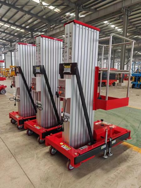 ME900-1 9m Single Mast Aluminum Alloy Hydraulic Lift For Aerial Working Platform