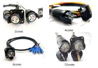 Outdoor Tactical Fiber Optic Cable Assembly With Military Tactical Connector