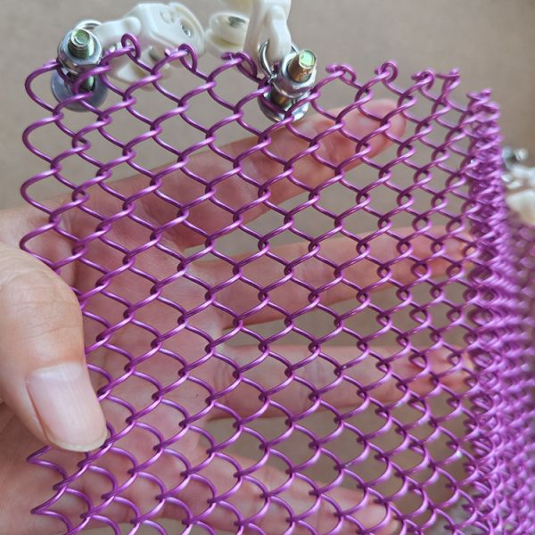 restaurant room divider decorative Aluminium Mesh Fabric Chain Link Door shower wire mesh Netting coil drapery Metal Curtain