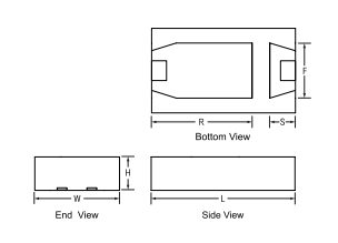 Surface Mount T528 Kemet Tantalum Capacitor Reduced Volume SMD T528Z337M004ATE009