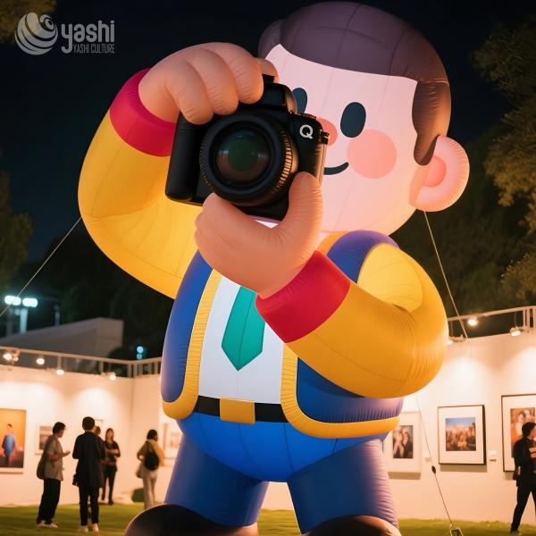 Outdoor Cartoon Balloons Giant Inflatable Cartoon Figures Light Up