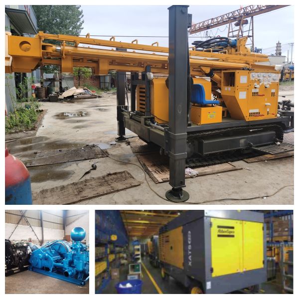 330м Кроллер Пневматический вращающийся Водосборный буровой агрегат воздушный компрессор Водосборный буровой аппарат