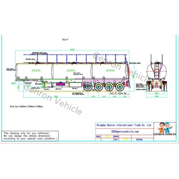 4 Axles 42000 Liters Aluminium Petroleum Tanker Semi Truck Trailer