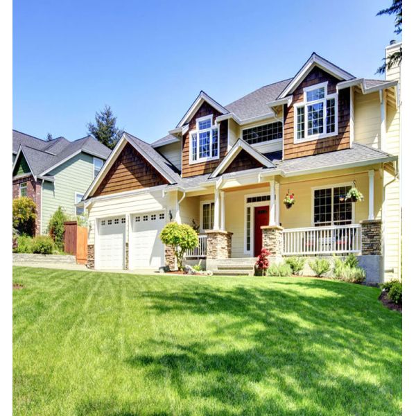 Green Artificial Grass Yarn / Synthetic Garden Balcony Lawn 14s Every 10cm