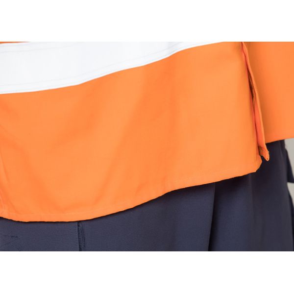 Double Stitching Safety Work Clothes High Visable Orange Jacket Bib Pants Suit