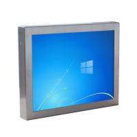 O caso de aço inoxidável 21,5 avança o tela táctil Resistive do fio industrial do monitor 5 do painel do LCD