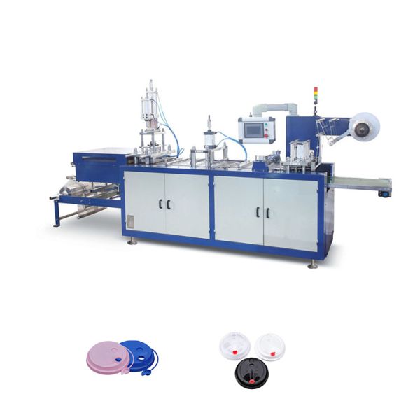 Máquina de termoformador de plástico con tapa de taza de 2200 kg con profundidad de formación máxima de 46 mm