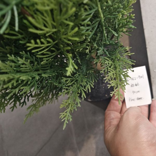 Живообразное фальшивое растение пластиковое зеленое искусственное растение