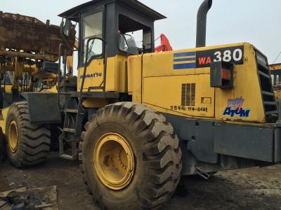 carregadores WA380-3 da roda de mão 187hp segundo, carregador compacto 3.2cbm da roda de KOMATSU