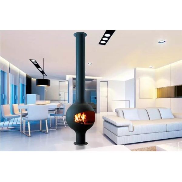 Европейским камин древесины плиты стиля крытым Freestanding установленный потолком горя