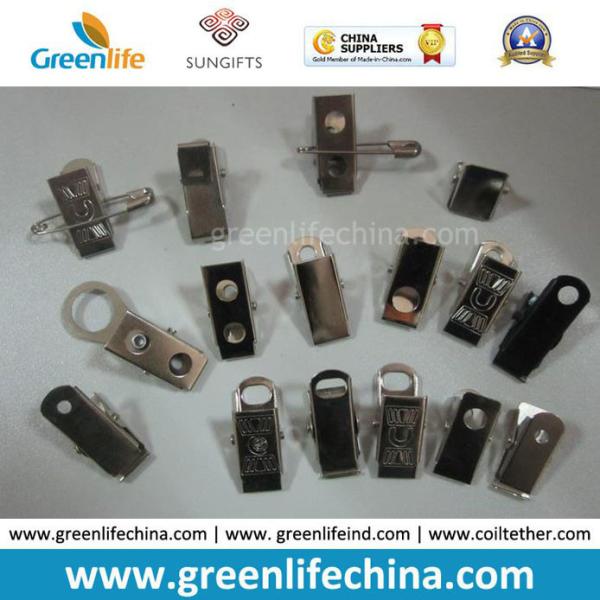 Metal Suspender Clip W/Safety Pin and PVC Clear Tape