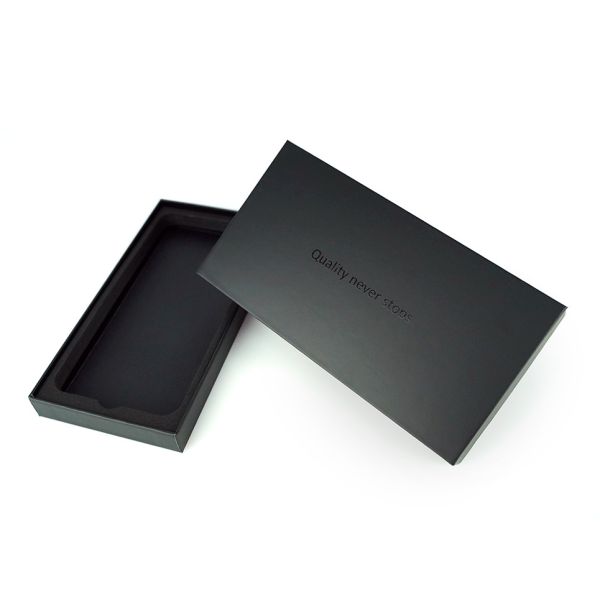 Экологически чистый универсальный корпус для мобильных телефонов, бумажная коробка для упаковки с UV-поверхностью и EVA