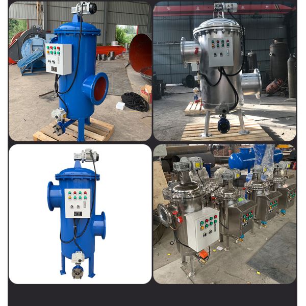 Filtros de acero al carbono y acero inoxidable autolimpiantes para descarga automática de aguas residuales