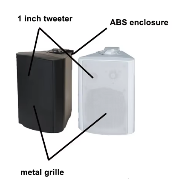 70V 100V 8ohm Wall PA System Speaker Individual Tweeter And Woofer