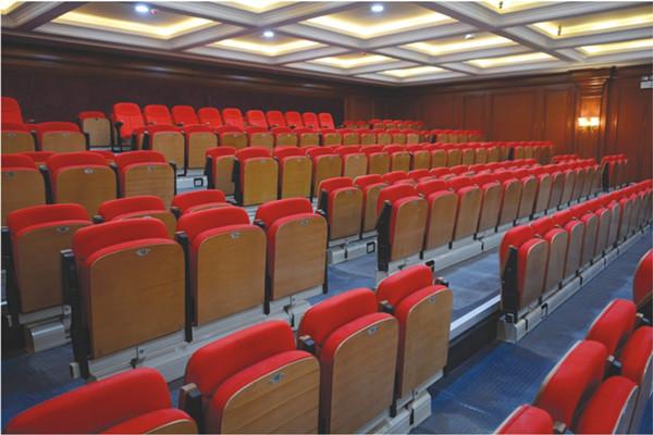Rise Mounted Retractable Wood Bleachers / Conference Hall Telescopic Seating Systems