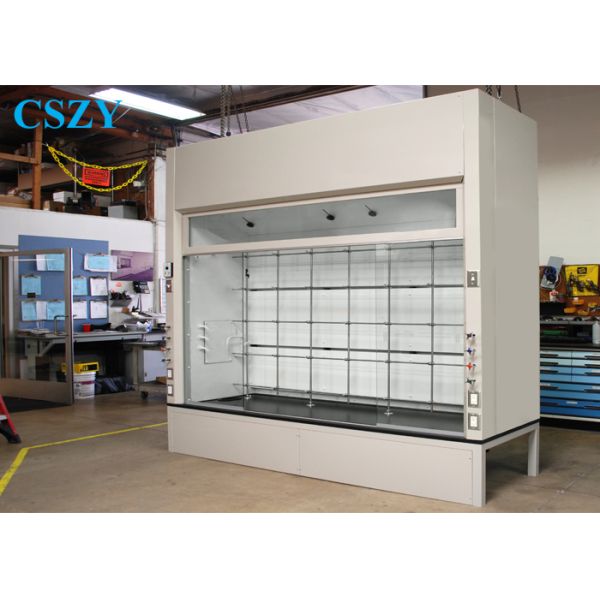 Walk In Laboratory Fume Hood , White Modular Laboratory Furniture