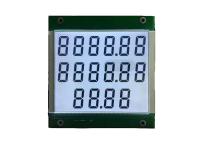 O fabricante 7 do Lcd segmenta 4 a exposição do Lcd HTN da exposição monocromática do dígito para o distribuidor do combustível