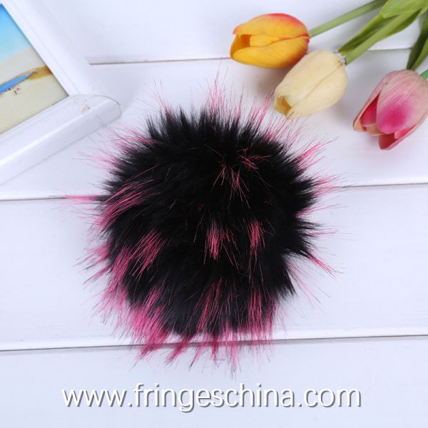 Wholesale Colorful Fake Fur DIY Pom Pom Ball For Handbag Costume Keychain Decoration