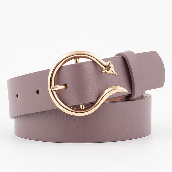 OEM Pu Leather Belts Women Fashion Sexy Wide 3.0cm Waistband