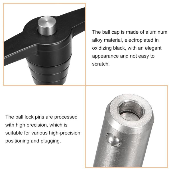 5/8 Inch T Handle Quick Release Pin with Push Button for Easy Ball Locking