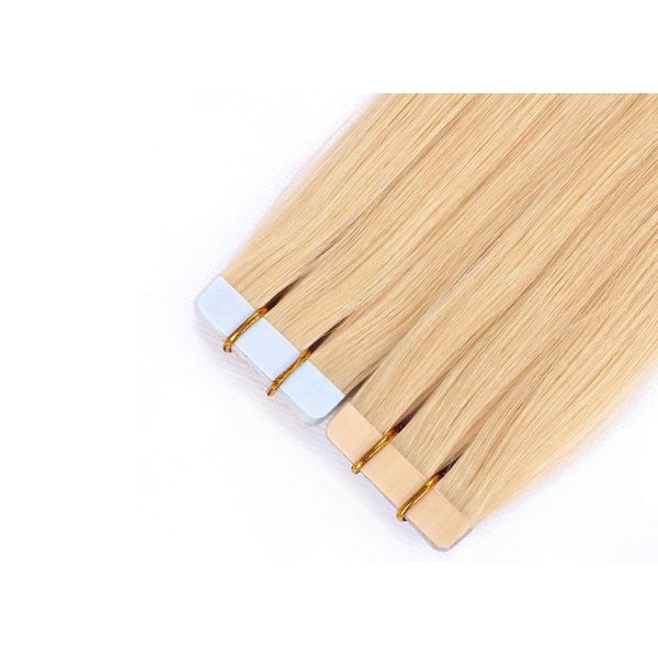 Прямая лента в расширениях человеческих волос, малайзиец золота 24 ленты дюйма в расширениях