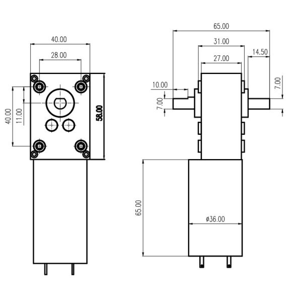 KG-5840-31ZY DC 24v Мотор-редуктор с редуктором для Smart Surniture Swing Window Motor