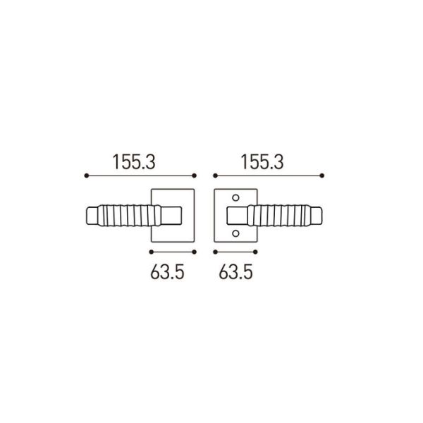 Amertop interior passage door lock adjustable back plate, oil-faced bronze surface
