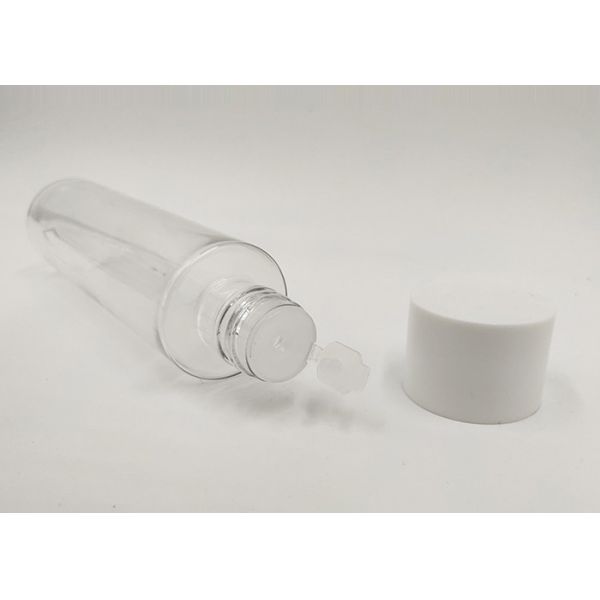 100ml Cylinder Plastic PET Bottle With Screw Cap For Cosmetic Packaging