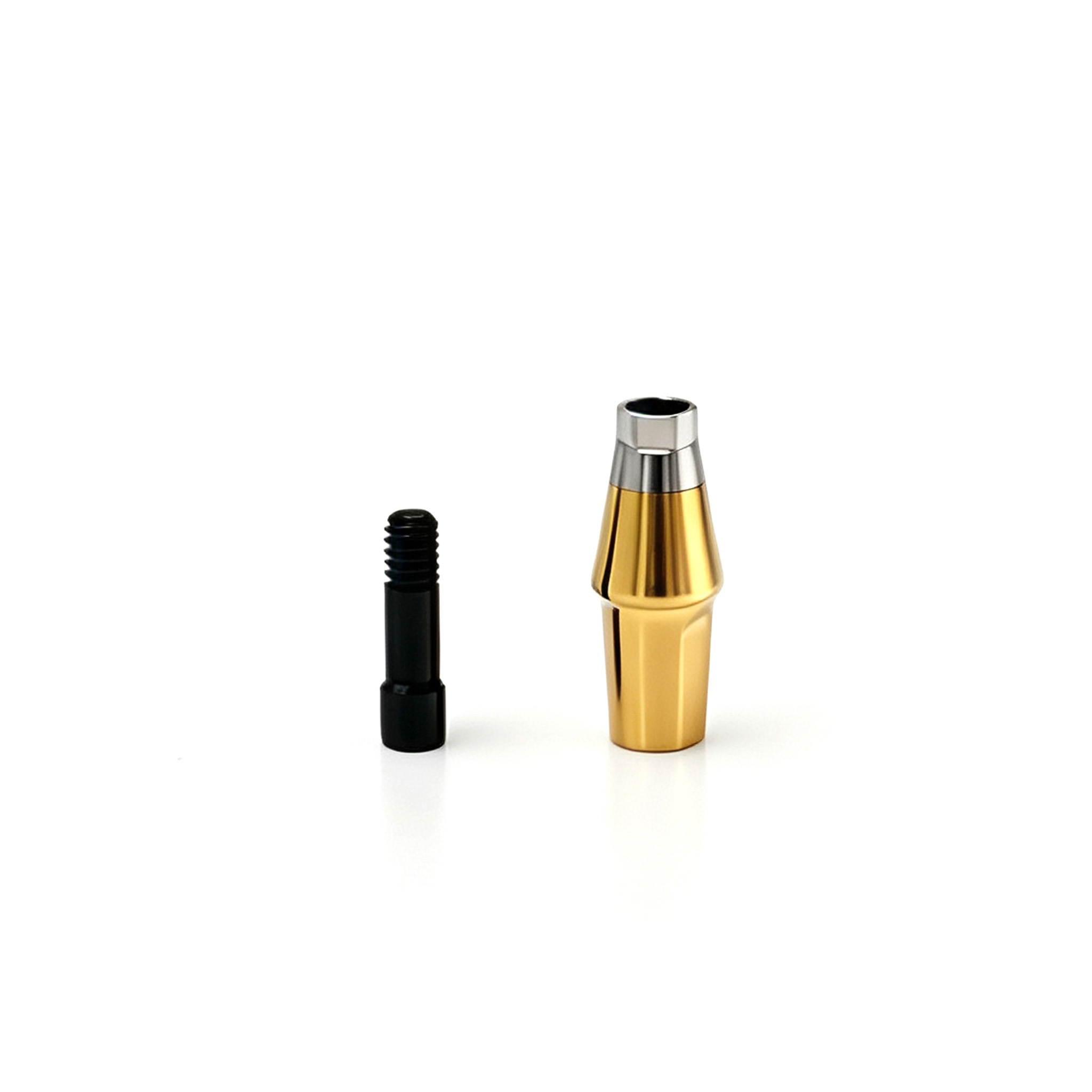 Customized TC4 Titanium Alloy Restoration Straight Abutment with Central Screw