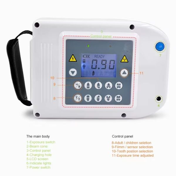 Light Weight Handheld Dental X Ray Camera Pets Use Mobile Dental X Ray Machine