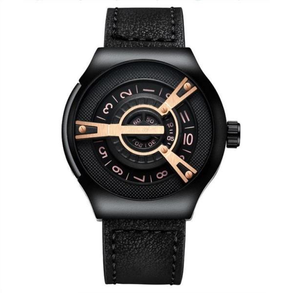 3BAR Waterproof Alloy Quartz Wrist Watch Mineral Glass 13mm Case