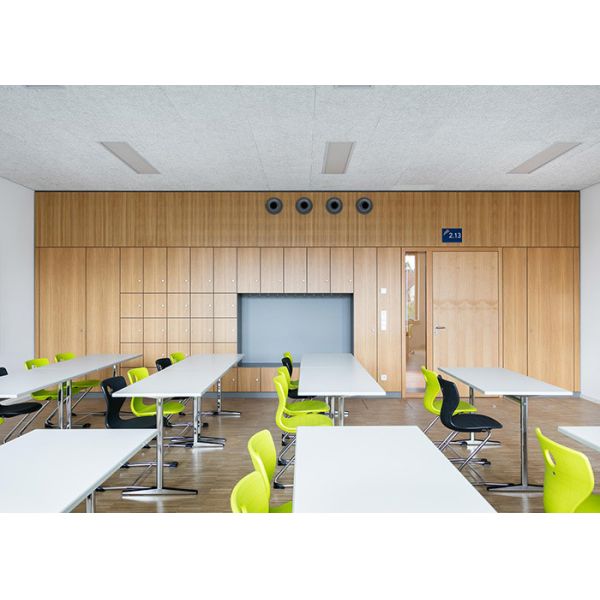 Pared divisoria de aluminio insonorizada con iluminación LED 30dB