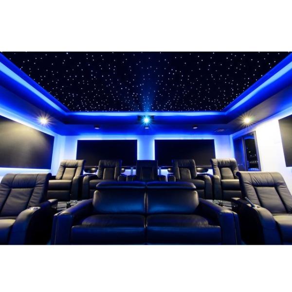 0.75mm PMMA Random Star Fiber Optic Lights Star Ceiling Panels For Home Cinema