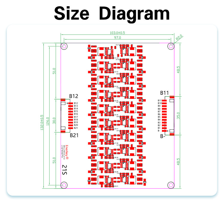 21S 1A BMS Active Balancer Board Ли-ионный LTO литийный батарейный эквалайзер для передачи энергии