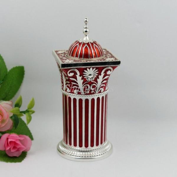 Shinny Gifts Retro European High-End Peacock Hand Pressure Automatic Toothpick Holder&box