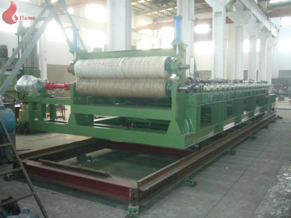 4 roll calender PVC Plastic calendering equipment with embossing machine