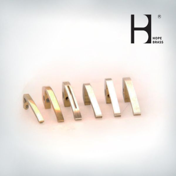 Golden Yellow Anti Fade Brass Pen Clip SGS Certification