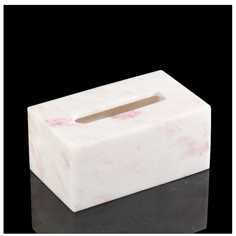 Wholesale Luxury Modern Marble Tissue Paper Storage Box for Living Room Dining Tables Desktop